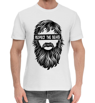 Мужская хлопковая футболка Уважай Бороду