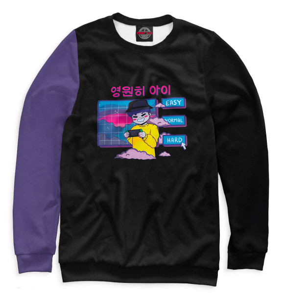 Свитшот для девочек с изображением Милс Кел цвета Белый