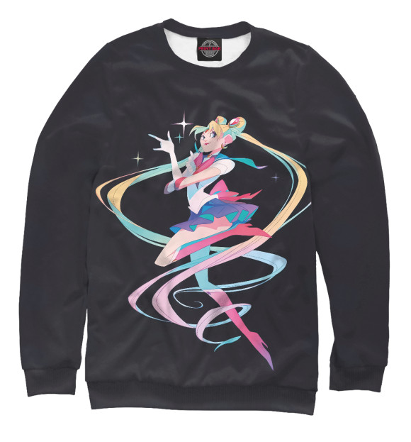 Свитшот для мальчиков с изображением Sailor Moon цвета Белый
