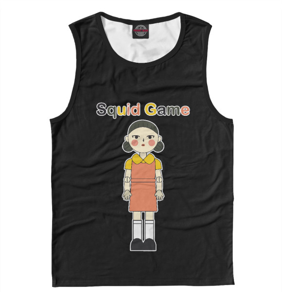 Майка для мальчика с изображением Squid Game цвета Белый