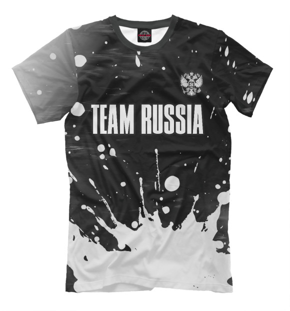 Футболка для мальчиков с изображением Russia - Герб | Team Russia цвета Белый