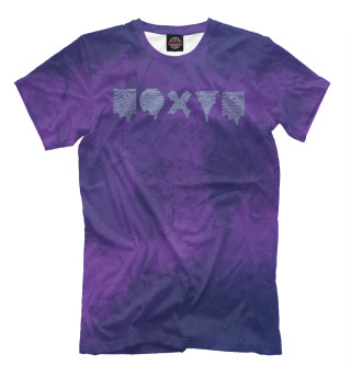 Мужская футболка Безразличие на фиолетовом