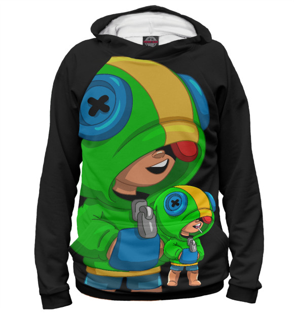 Женское худи с изображением Brawl Stars Leon цвета Белый
