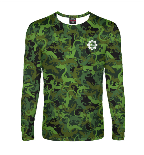 Мужской лонгслив с изображением Урал – опорный край державы цвета Белый