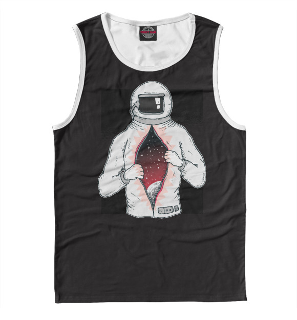 Майка для мальчика с изображением Космос внутри цвета Белый