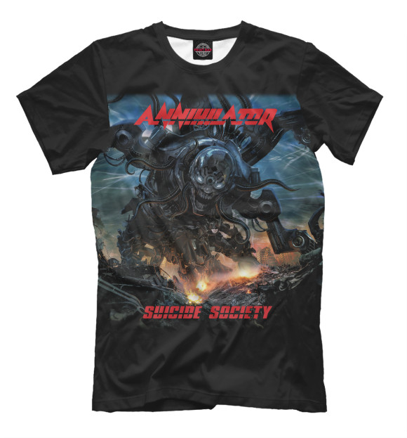 Футболка для мальчиков с изображением Annihilator цвета Белый