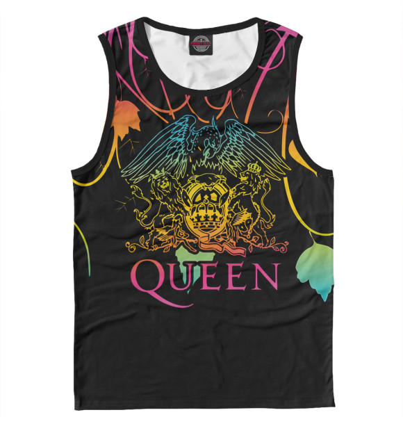 Мужская майка с изображением Queen цвета Белый