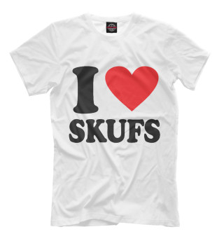 Мужская футболка I love skufs