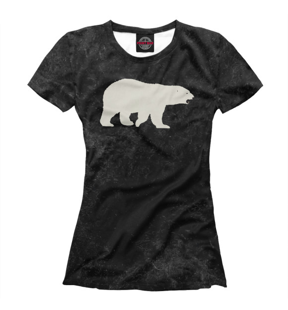 Футболка для девочек с изображением Polar Bear цвета Белый