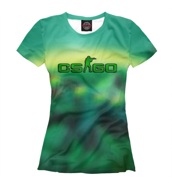 Женская футболка с изображением CS GO Favorite Skin цвета Белый