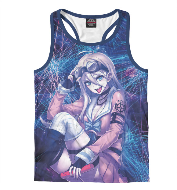 Мужская майка-борцовка с изображением Danganronpa цвета Белый