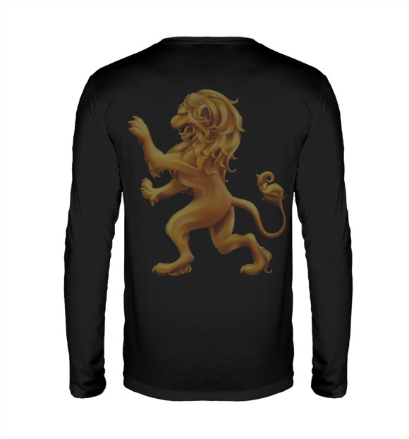 Мужской лонгслив с изображением Его величество Виктор цвета Белый