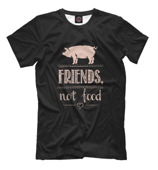 Мужская футболка Друзья не еда