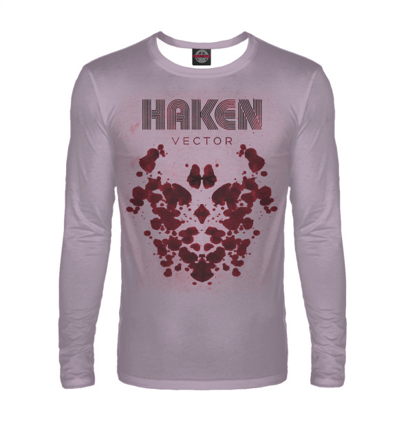 Мужской лонгслив с изображением Haken цвета Белый