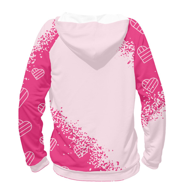 Женское худи с изображением Likee (Лайки) цвета Белый