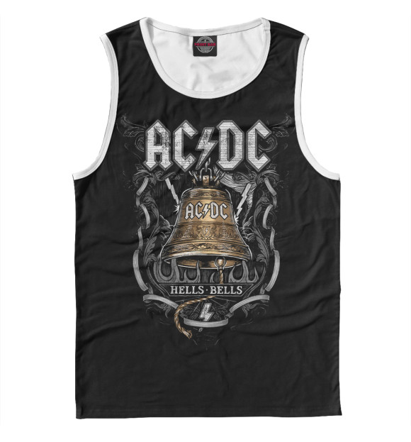 Мужская майка с изображением AC/DC цвета Белый