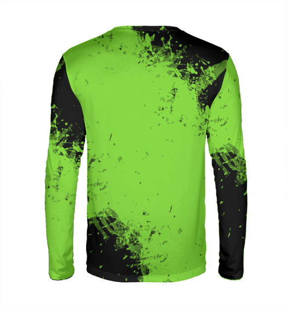 Мужской лонгслив с изображением XBOX +game studio (краски) цвета Белый