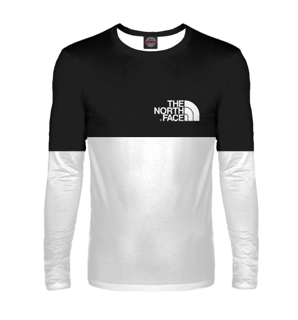 Мужской лонгслив с изображением The North Face цвета Белый
