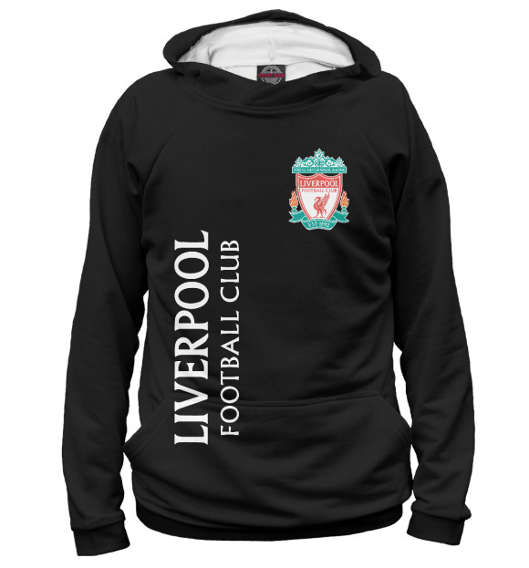 Женское худи с изображением Liverpool цвета Белый
