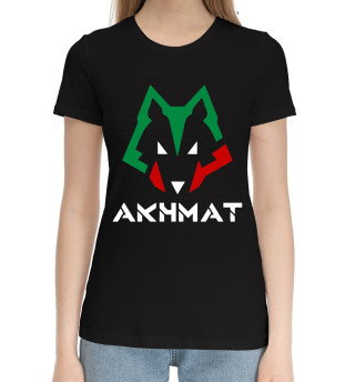 Хлопковая футболка для девочек Ахмат волк