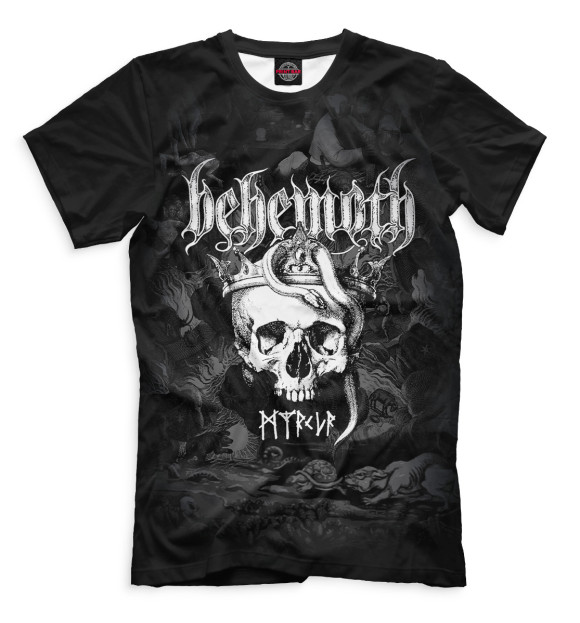 Мужская футболка с изображением Behemoth цвета Черный