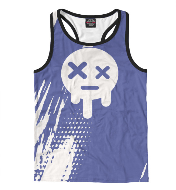 Мужская майка-борцовка с изображением Эдгар/рисунок на футболке цвета Белый