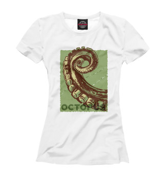 Женская футболка Щупальце осьминога