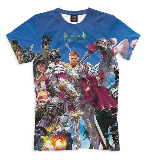 Футболка для мальчиков с изображением Lineage II Essence цвета Белый