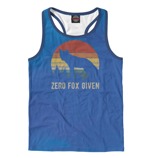 Мужская майка-борцовка с изображением Zero Fox Given цвета Белый