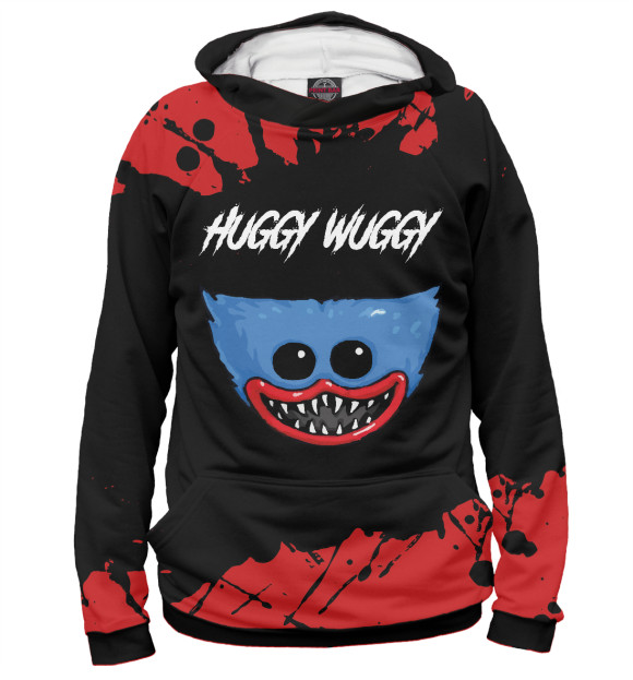 Мужское худи с изображением Хаги Ваги цвета Белый