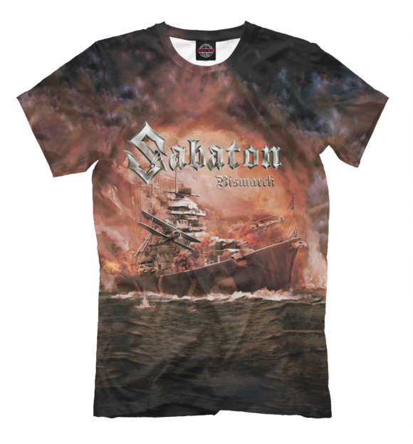 Футболка для мальчиков с изображением Sabaton цвета Белый
