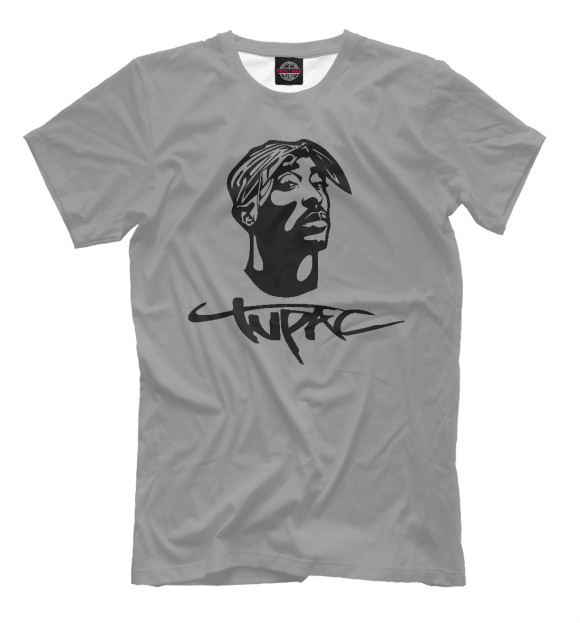 Футболка для мальчиков с изображением 2Pac цвета Белый