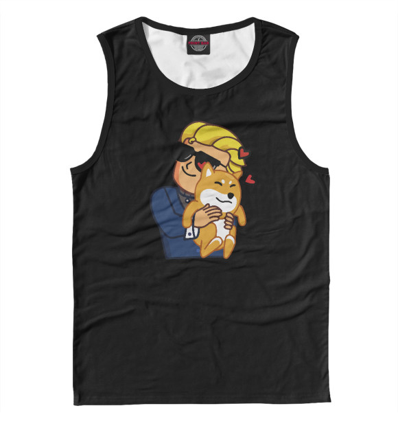 Майка для мальчика с изображением Dogecoin цвета Белый