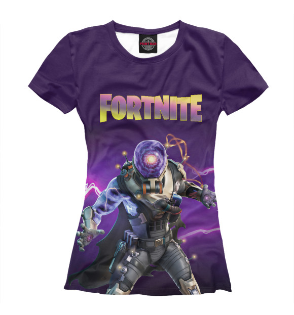 Женская футболка с изображением Fortnite Cyclo Outfit цвета Белый