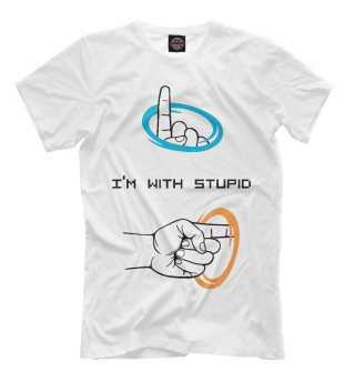 Футболка для мальчиков I'm with stupid