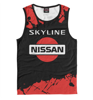 Мужская майка Nissan Skyline - Брызги