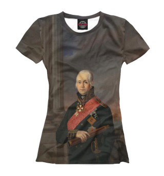 Женская футболка Великие полководцы России