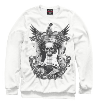Женский свитшот Rock and Roll Angel