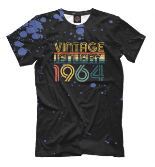 Мужская футболка Vintage January 1964