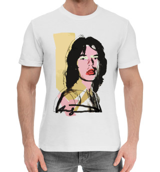 Хлопковая футболка для мальчиков Andy Warhol Mick Jagger
