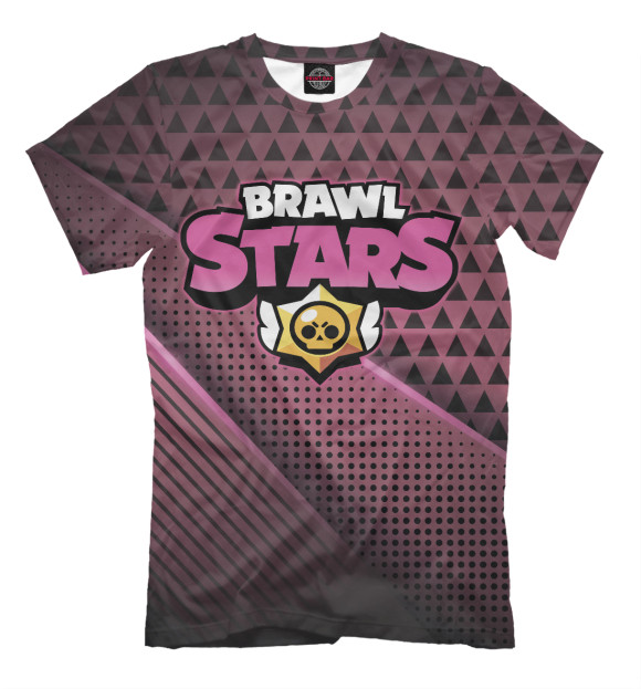 Мужская футболка с изображением Brawl Stars цвета Белый