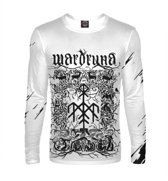 Мужской лонгслив с изображением Wardruna цвета Белый