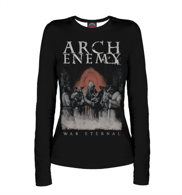 Женский лонгслив с изображением Arch Enemy цвета Белый