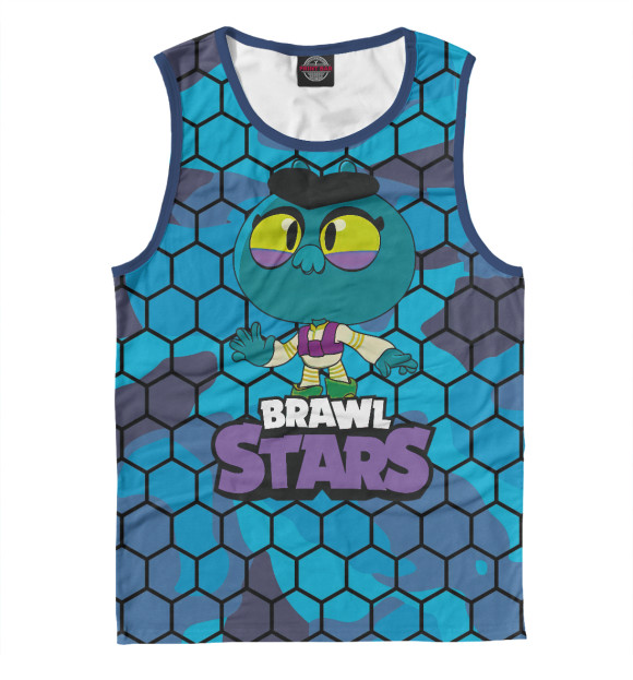 Майка для мальчика с изображением BRAWL STARS EVE цвета Белый