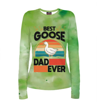 Лонгслив для девочки Best Goose Dad Ever