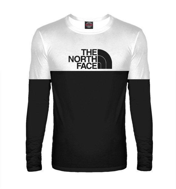 Мужской лонгслив с изображением The North Face цвета Белый