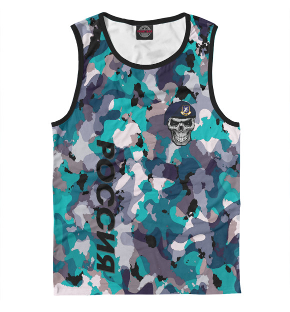 Мужская майка с изображением Армия ВВС цвета Белый