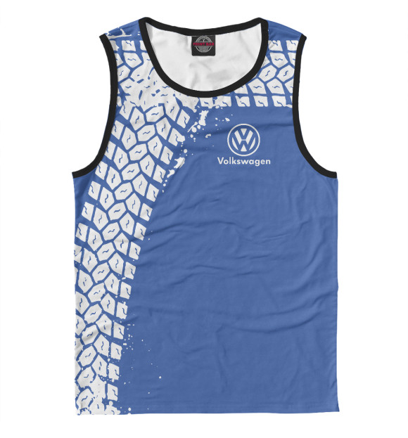 Майка для мальчика с изображением Volkswagen цвета Белый