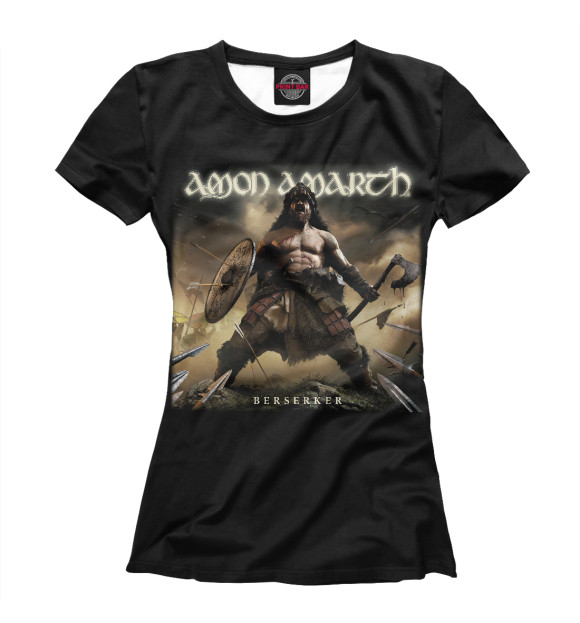 Женская футболка с изображением Amon amarth цвета Белый