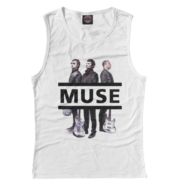 Майка для девочки с изображением Muse цвета Белый